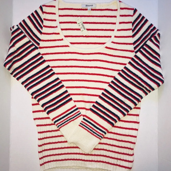 NWT Madewell Pullover Stripe Sweater - Picture 7 of 8